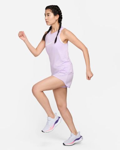  Áo Singlet Chạy Bộ Nữ Nike One - Lilac Bloom/White 