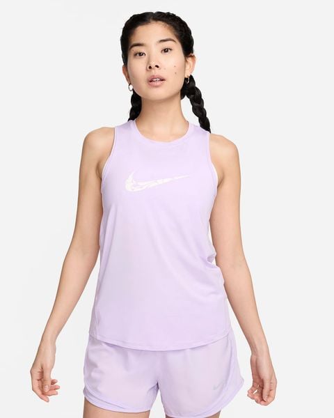  Áo Singlet Chạy Bộ Nữ Nike One - Lilac Bloom/White 
