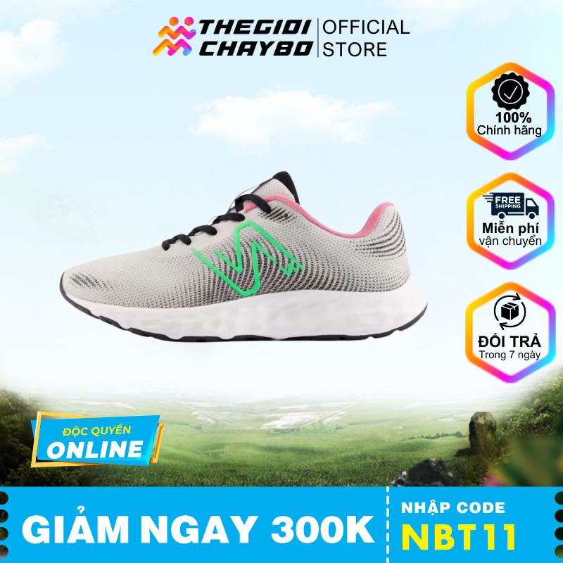  Giày Chạy Bộ Nữ New Balance E420 V3 - Grey Matter With Lime Leaf & Black 