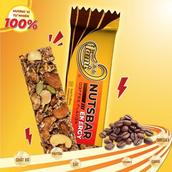  Thanh Hạt Năng Lượng Faminuts 40g - Vị Cà Phê 