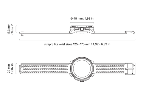  Đồng Hồ Thể Thao GPS Suunto Race 49mm, Viền Thép Đen, Dây Silicone - Midnight 