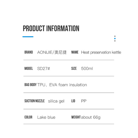  Túi Nước Giữ Lạnh AONIJIE SD27-500ml 