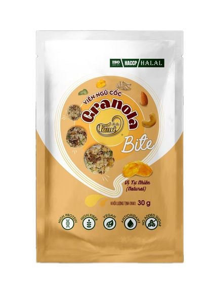  Viên Ngũ Cốc Faminuts Granola Bite - Vị Tự Nhiên (Túi 30g) 