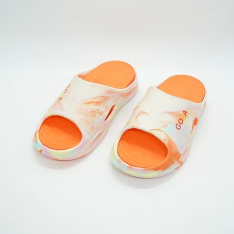 Dép Thể Thao Goya Relax Stride - Màu Trắng Loang Cam 