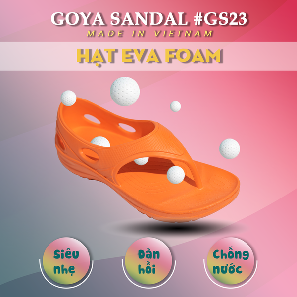  Dép Chạy Bộ Có Quai GOYA GS23 - Màu Cam 