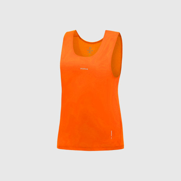 Áo Chạy Bộ Singlet Nữ Motive SLM102 - Màu Cam 