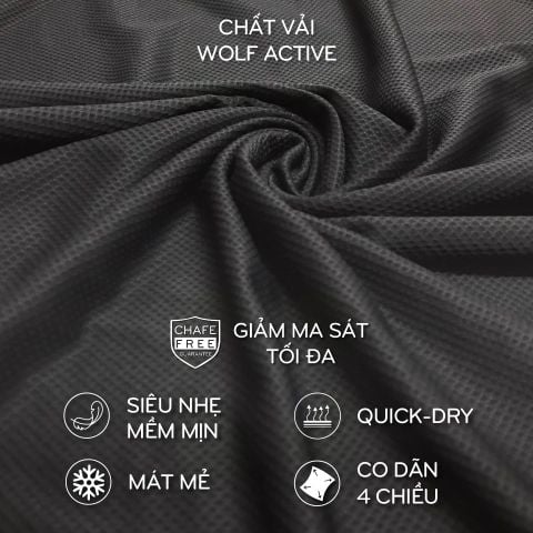 Áo chạy bộ Gymwolf Saigon Dynamic  - Màu đỏ 