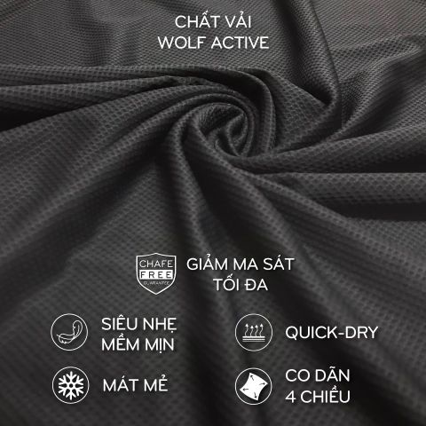  Áo Chạy Bộ Gymwolf Saigon Dynamic - Màu Đỏ tươi 