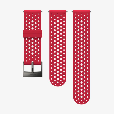  Dây Đồng Hồ Suunto 24mm Athletic 1 Silicone - Red/Grey 