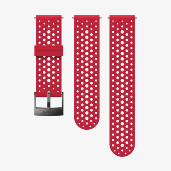  Dây Đồng Hồ Suunto 24mm Athletic 1 Silicone - Red/Grey 