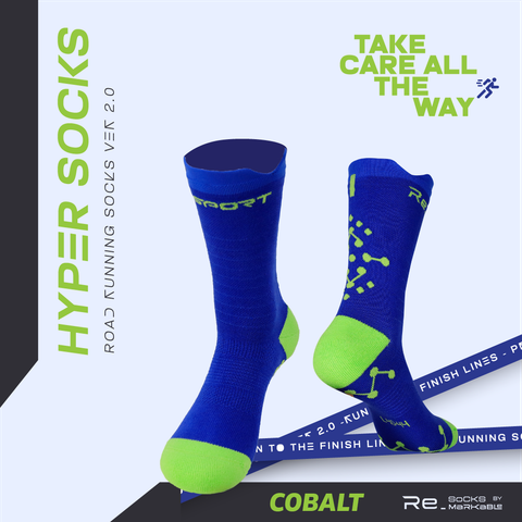  Tất Chạy Bộ Hyper Socks 2.0 - Màu Xanh Neon 