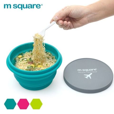 Chén Gấp Gọn Silicon Msquare MS0459 - Xanh Biển 