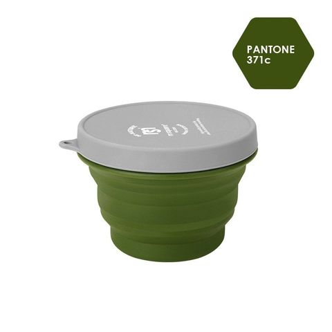  Chén Gấp Gọn Silicon Msquare MS0459 - Xanh Bộ Đội 