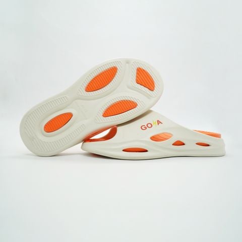  Dép Thể Thao Goya Relax Stride - Màu Trắng Cam 