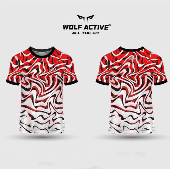  Áo Chạy Bộ Unisex Gymwolf Vượt Sóng - Màu Đỏ 