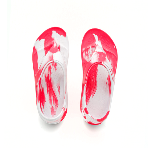 Dép Chạy Bộ Có Quai GOYA Sandal GS23 ĐỎ TRẮNG 