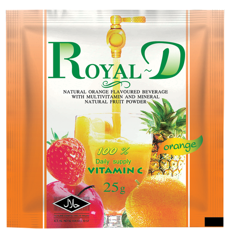 Bột Điện Giải Hòa Tan Royal-D Electrolyte Beverage Vitamin B1, B2, B6 Và Vitamin C - Vị Cam 