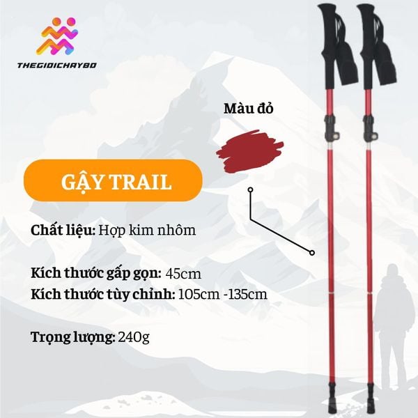  Gậy Leo Núi Trekking Husky Slade 