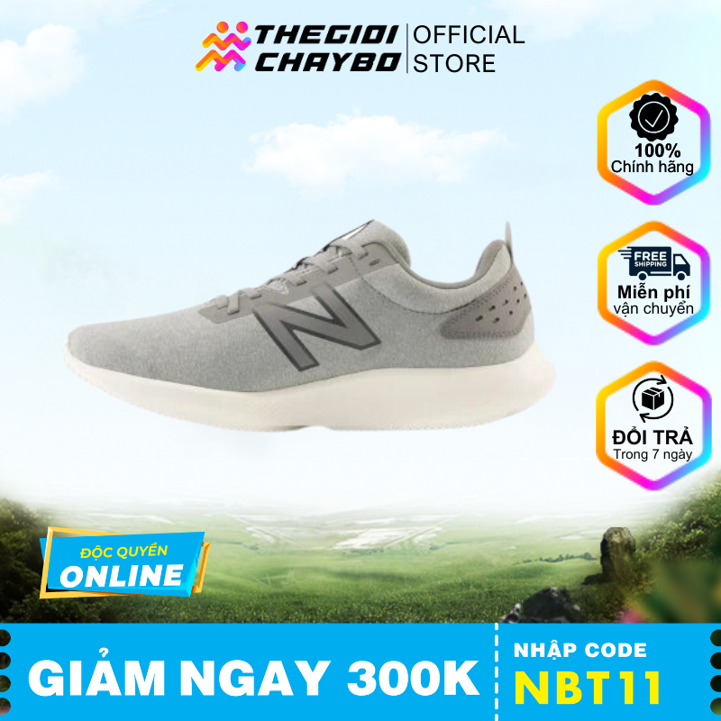  Giày Chạy Bộ Nam New Balance 430 V2 - Grey White 