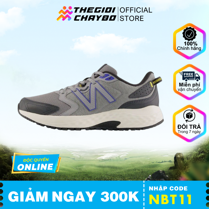  Giày Chạy Bộ Nam New Balance MT410 V7 - Slate Grey Marine Blue 