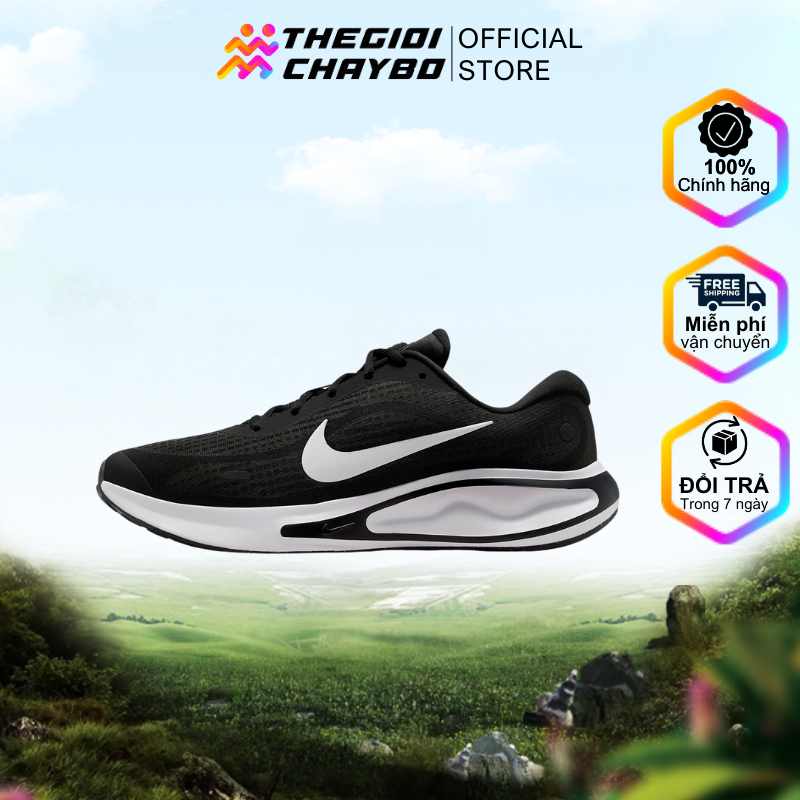  Giày Chạy Bộ Nam Nike Journey Run - Black/Anthracite/White 
