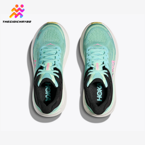  Giày Chạy Bộ Nữ Hoka Bondi 9 Wide - Blue spark / Mint Fluorite 