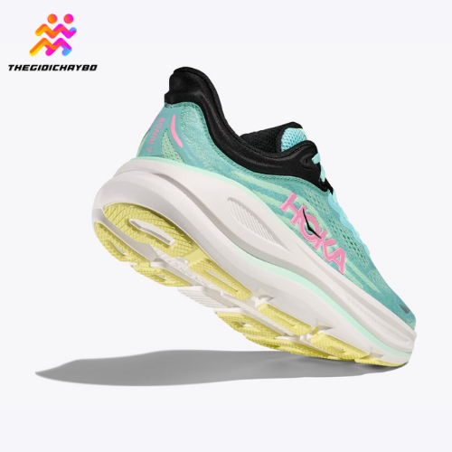  Giày Chạy Bộ Nữ Hoka Bondi 9 Wide - Blue spark / Mint Fluorite 