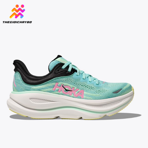  Giày Chạy Bộ Nữ Hoka Bondi 9 Wide - Blue spark / Mint Fluorite 