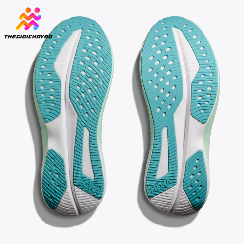  Giày Chạy Bộ Nữ Hoka Mach 6 - Frost / Rose Gold 