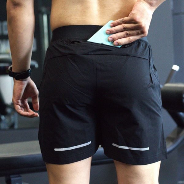  Quần Chạy Bộ Nam Gymwolf Essential Run - Màu Đen 