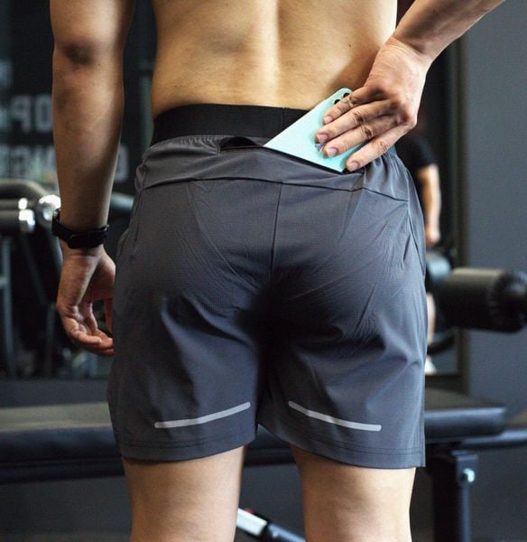  Quần Chạy Bộ Nam Gymwolf Essential Run - Màu Xám 