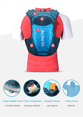  Vest Nước Chạy Bộ AONIJIE C9103S - Hồng 