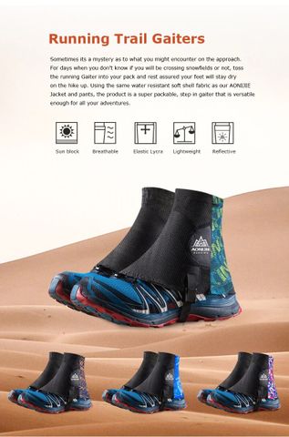  Gaiter/Xà Cạp Bảo Vệ Chân Aonijie E941 Chống Côn Trùng, Chống Cát - Nâu 