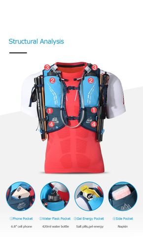  Vest Nước Chạy Bộ AONIJIE C9103S - Hồng 