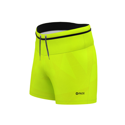  Quần Shorts Chạy Trail MUDE Green Neon 