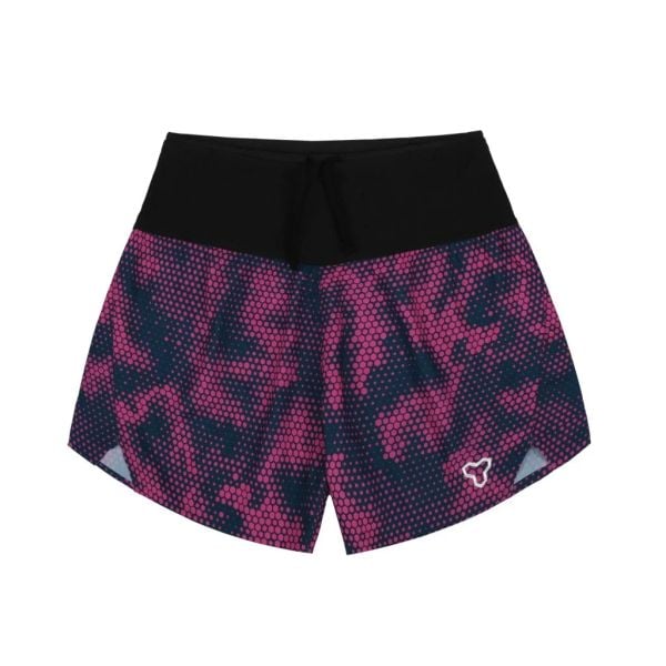  Quần Chạy Bộ Nam Motive SM201 Có Đai Belt - Màu Đen Hồng 