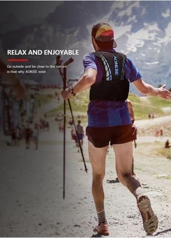  Vest Nước Chạy Bộ Aonijie C933 Dung Tích 5L - Đen Xanh 