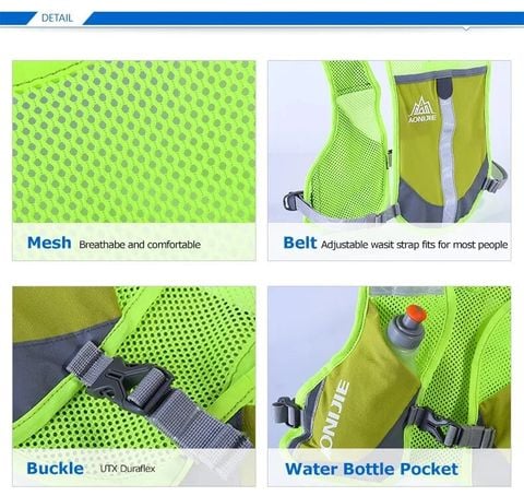  Vest Nước Chạy Bộ Aonijie E884 Dung Tích 2.5L - Vàng 
