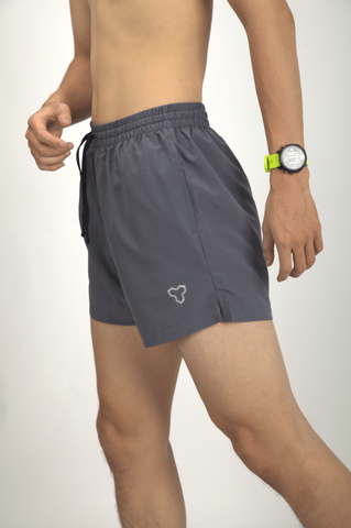  Quần Short Chạy Bộ Nam Motive Pocket SM207 - Màu Xám 