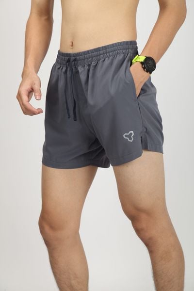  Quần Short Chạy Bộ Nam Motive Pocket SM207 - Màu Xám 