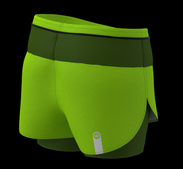 Quần Shorts Chạy Bộ Nữ MUDE 360 Green