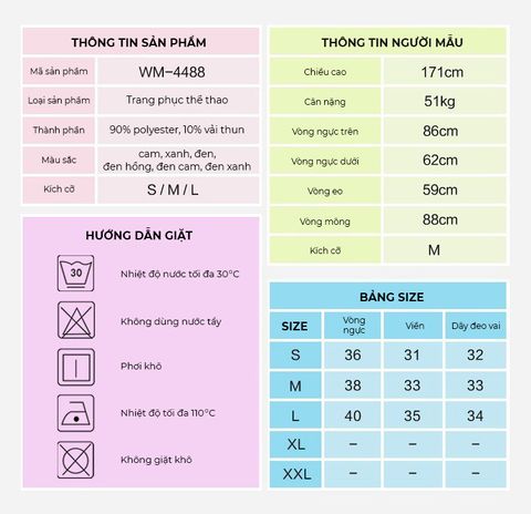  Áo Bra Chạy Bộ Nữ RUNTIGER 4488 - Màu Đen Cam 