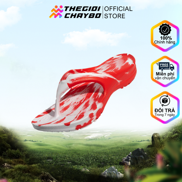  Dép Chạy Bộ Goya Flip GF23 - Màu Đỏ Trắng 