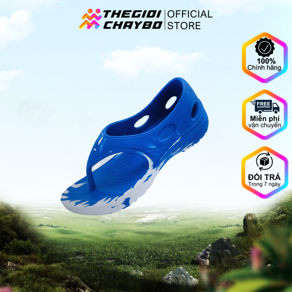  Dép Chạy Bộ Có Quai GOYA Sandal GS23 - Xanh Dương Trắng 