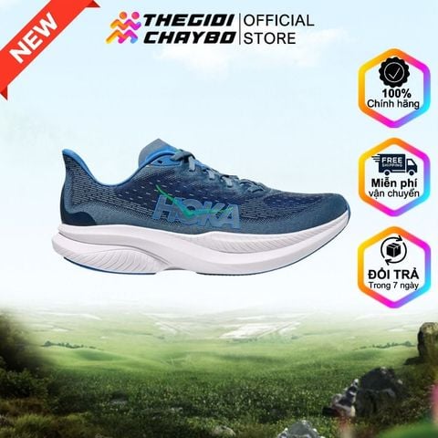  Giày Chạy Bộ Nam Hoka Mach 6 Wide -  Downpour / Thunder cloud 