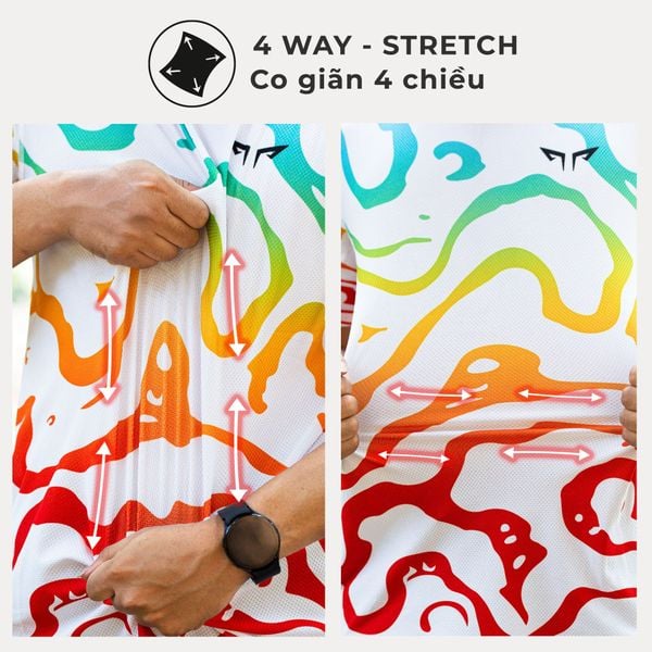  Áo Chạy Bộ Singlet Unisex Gymwolf Mạch Ngầm - Màu Trắng 