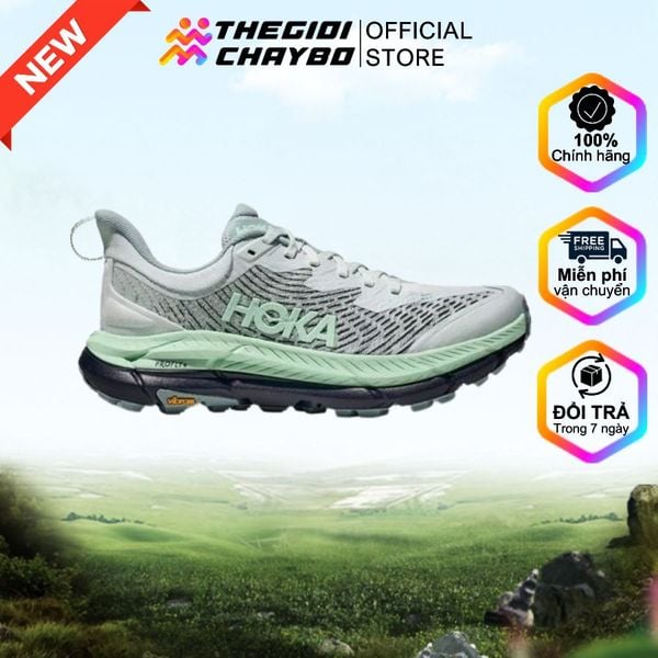  Giày Chạy Bộ Nữ Hoka Mafate Speed 4 - Droplet / Mint Fluorite 