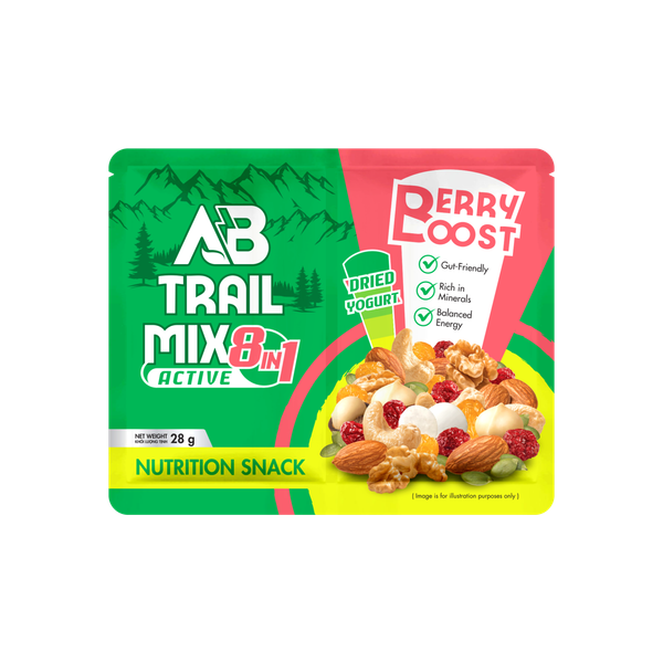  Túi Hạt Dinh Dưỡng AB Trail Mix Bùng Nổ Quả Mọng 28g 