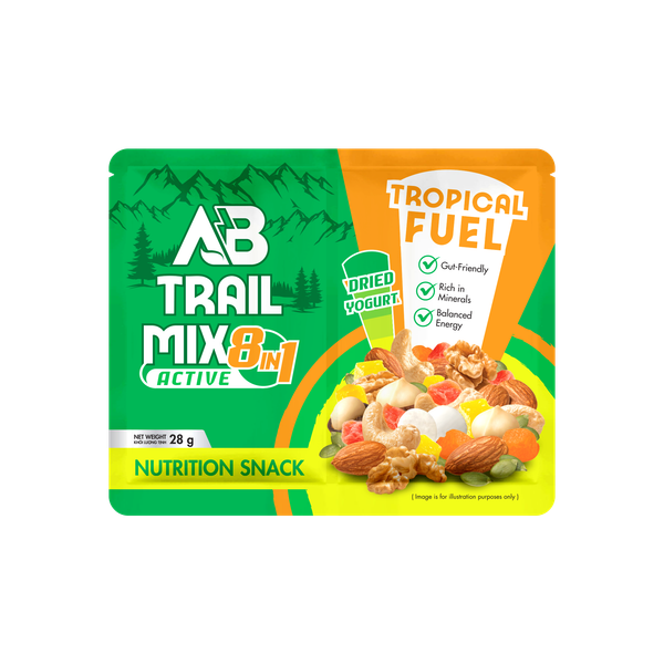  Túi Hạt Dinh Dưỡng AB Trail Mix Năng Lượng Nhiệt Đới 28g 