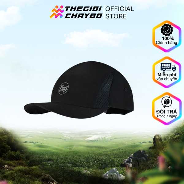  Mũ Lưỡi Trai Buff 5-Panel Go Cap - Solid Black 